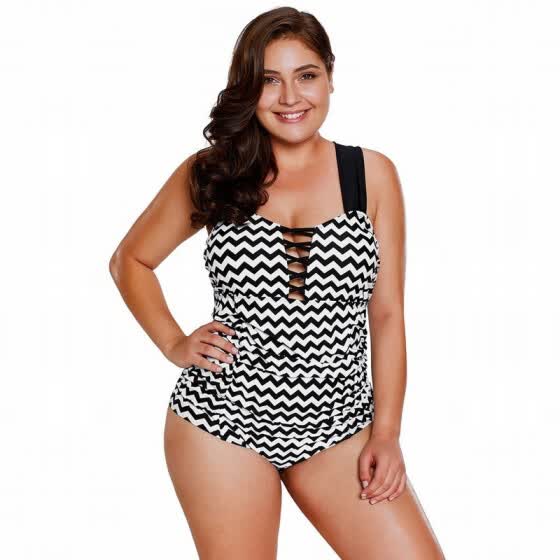 plus size tube top swimwear