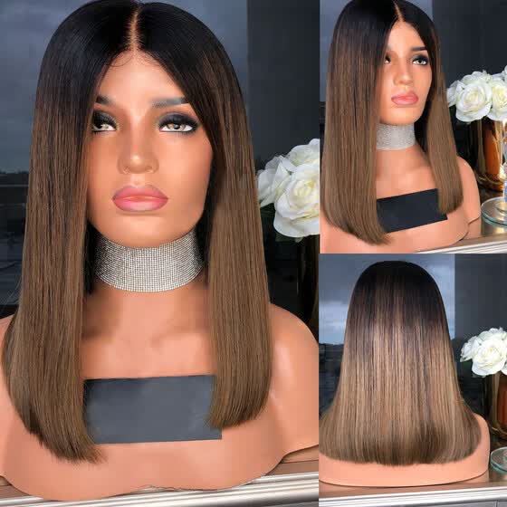 Shop Follure Fashion Synthetic Short Straight Bobo Brown