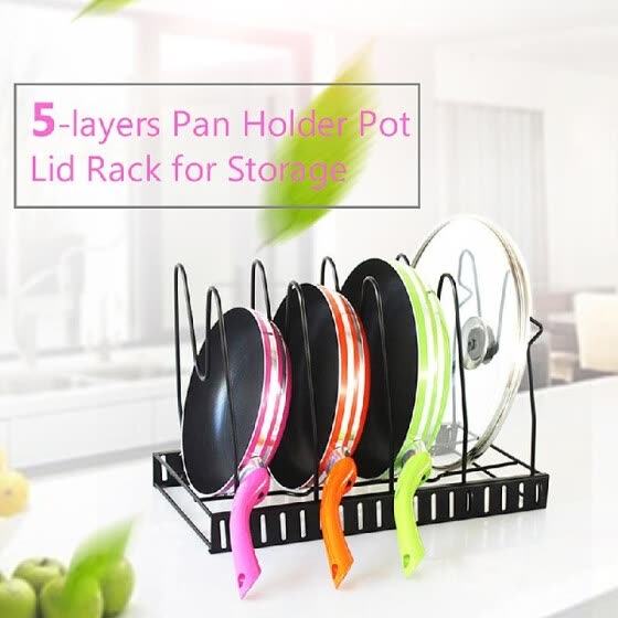 Shop Pan Holder Pot Lid Rack Pan Organizer Pan Lid Cover Cabinet