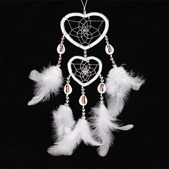 Large Dream Catcher Handmade Feathers Native American Car Home Decor Gift White