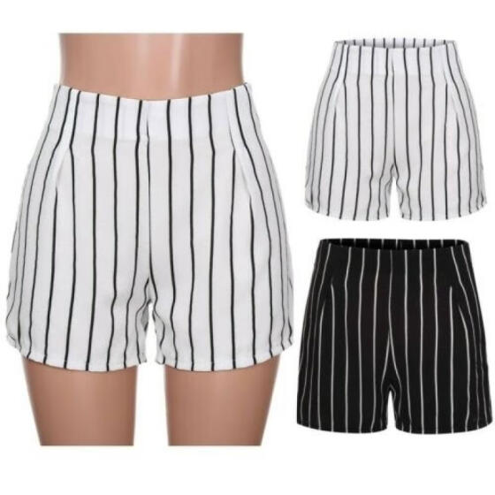 Shop Plus Size Womens Loose Hot Pants Summer Stripe Casual Shorts Ladies  Short Pants Online from Best Women's Shorts on JD.com Global Site -  Joybuy.com