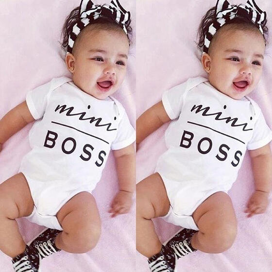 Newborn Baby Bodysuit Cotton Romper Infant Boy Girl Jumpsuit Kids Clothes Outfit
