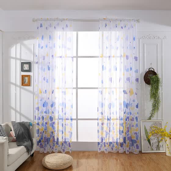 Shop Toponeto Heart Shaped Curtain Tulle Window Treatment Voile