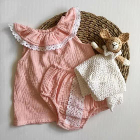 UK 2Pcs Toddler Kid Baby Girl Clothes Ruffle Romepr Lace Pants Tracksuit Outfit