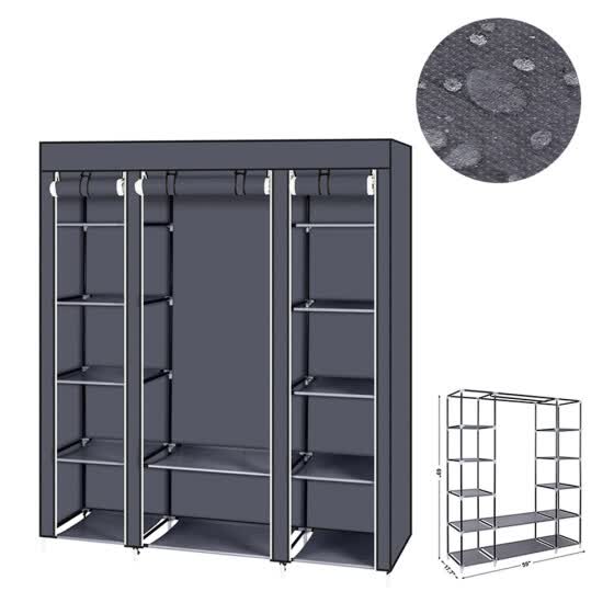 Shop 69 Assembled Portable Clothes Closet Wardrobe Storage