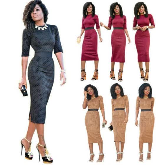Elegant Women S Business Office Dress Formal Bodycon Sheath Elegant Women S Business Office