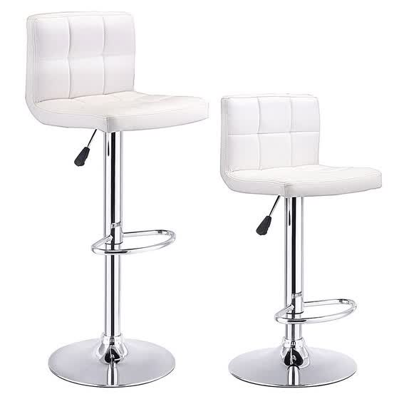 Set Of 2 Bar Stools Pu Leather Adjule Barstool Swivel Pub Set Of 2 Bar Stools Pu Leather