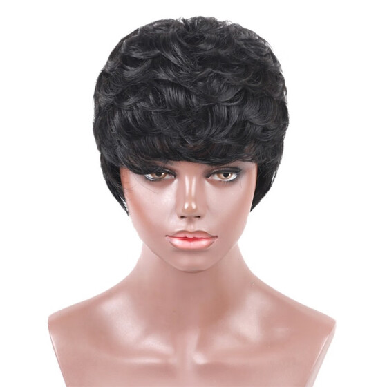 Shop ELEMENT 6 Inch Short Pixie Cut Wigs Human Hair/Synthetic Blend ...