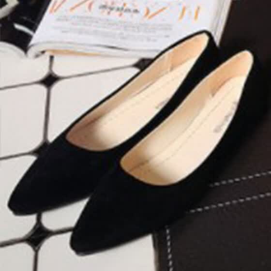 office pointed flats