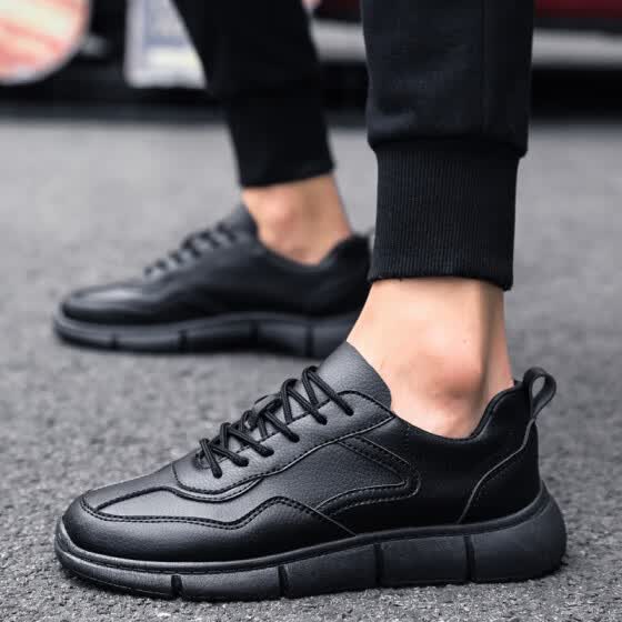 black casual work shoes