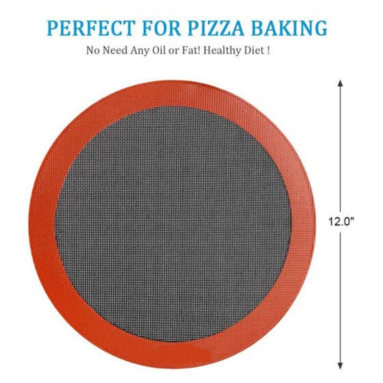 Shop Round Pizza Non Stick Silicone Baking Mat Cake Cookie Baking