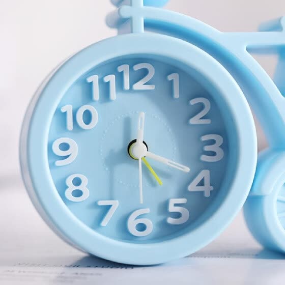 Shop Fashion Bicycle Shape Cartoon Student Children Bedside Clock