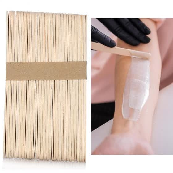 Shop Greensen 50pcs Wooden Wax Spatula Tongue Depressor Disposable