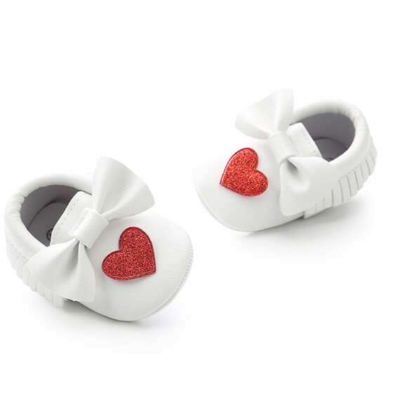 Cute Newborn Infant Baby Girl Princess Lace Flower Soled Soft Bowknot Crib Shoes