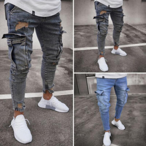 ripped jeans au