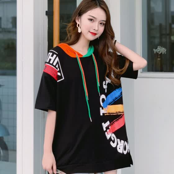 hooded t shirts for ladies