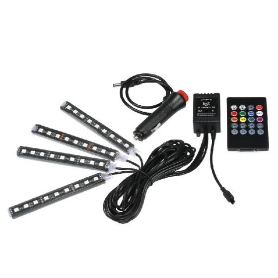 Shop Car Led Strip Lights Colorful 4 In 1 Car Auto Interior