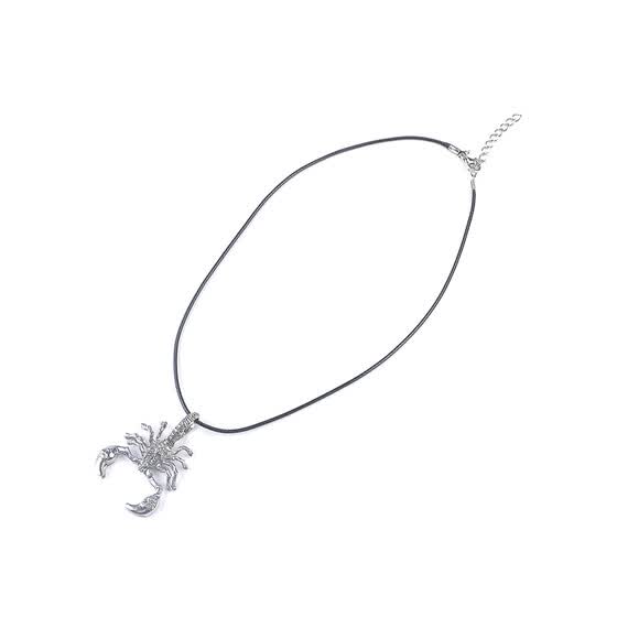 Vintage Men Scorpion Leather Rope Pendant Neck Chain Necklace Jewelry Accessory