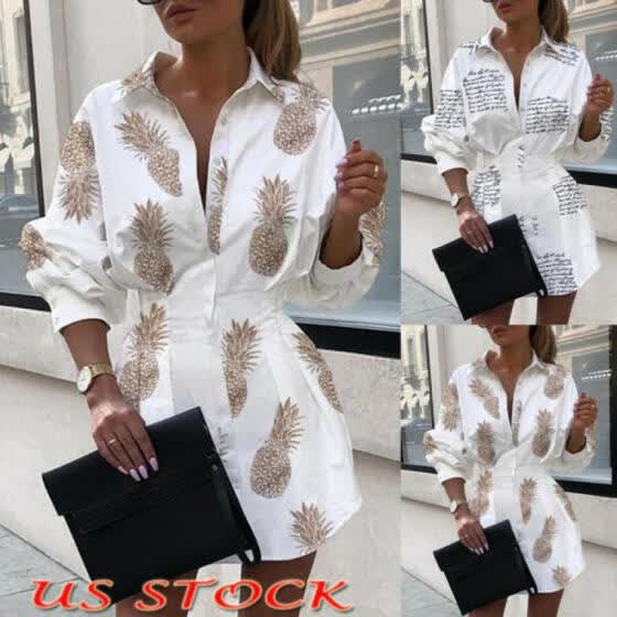 Women Long Sleeve Office On Down Blouse Shirt Casual On Down Blouse Shirt Casual