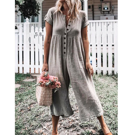 Women/'s Bodysuit Jumpsuit Romper Wide Long Pants Playsuit Evening Party Cocktail