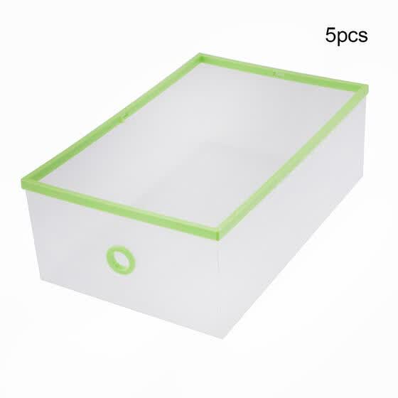 Shop Plastic Shoe Box Shoe Box Stackable Simple Style Clear
