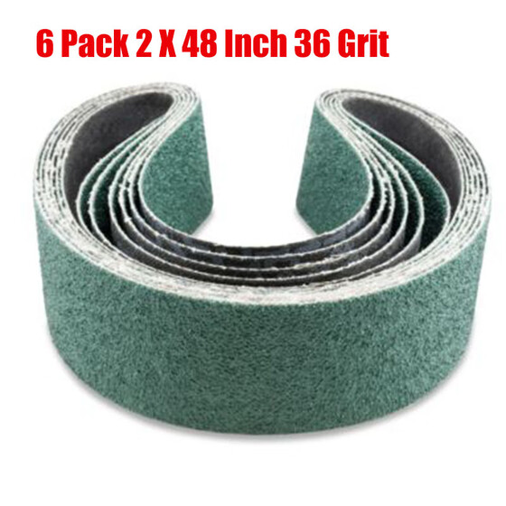 Sanding Belts 6 X 48 Zirconia Cloth Sander Belts 120 Grit 6 Pack