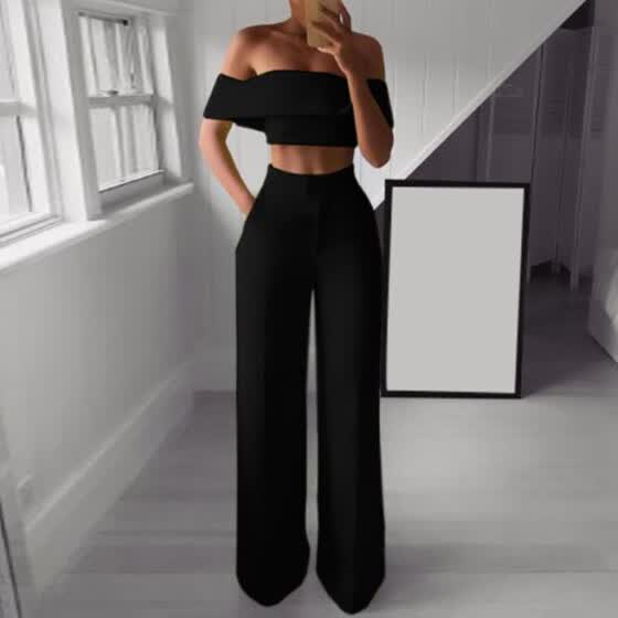 cold shoulder pantsuit