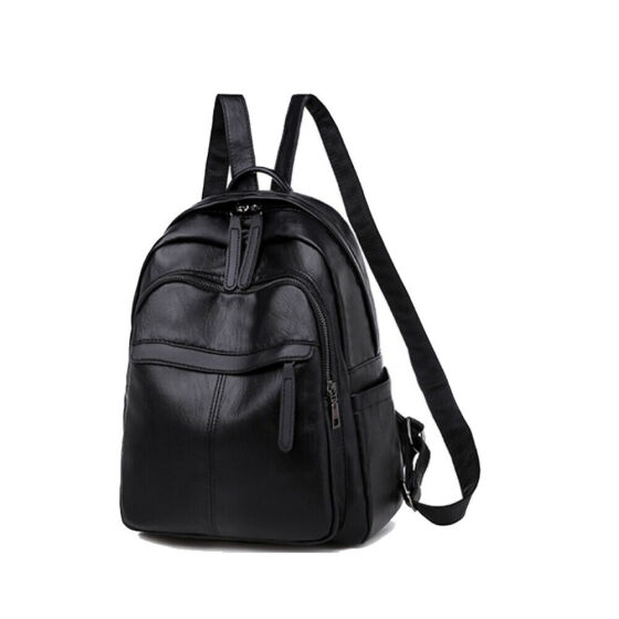 Womens PU Leather Backpack Shoulder School Satchel HandBag Travel Rucksack Purse
