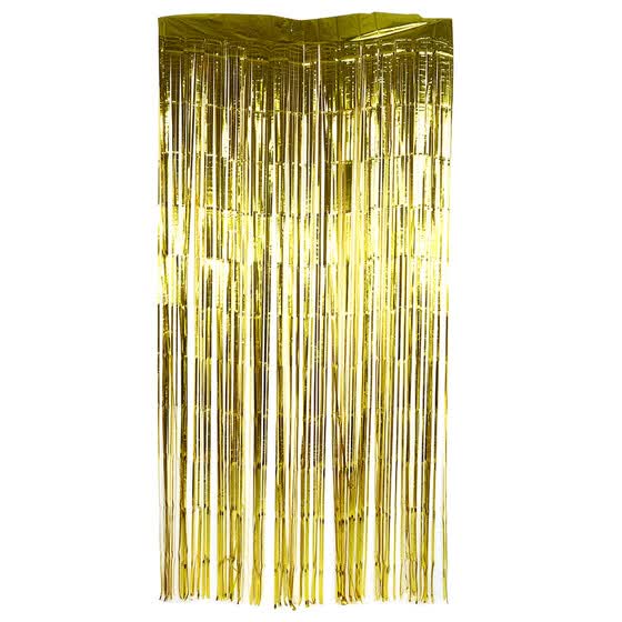 Shop Birthday Wedding Party Reusable Foil Tinsel Fringe Curtain