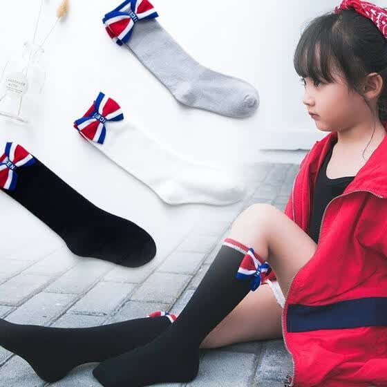 3-12 Years Children Cotton Socks Girl Knee High Hosiery Baby Warmer Stockings