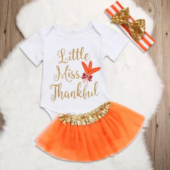 baby girl thanksgiving romper