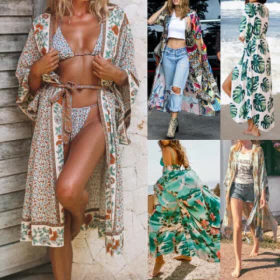 Shop Women Swimwear Bikini Cover Up Beachwear Kaftan Summer Beach Long Maxi Dress Online From Best Swimsuits Cover Ups On Jd Com Global Site Joybuy Com