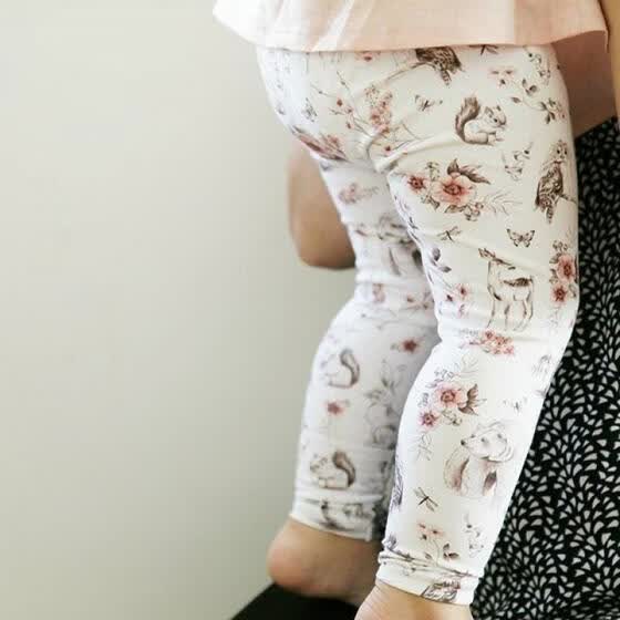 newborn floral leggings