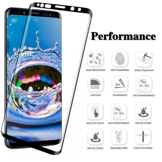 Shop d Full Curved Tempered Glass For Samsung Galaxy S8 S9 Plus Note 9 8 Screen Protector For Samsung A8 A6 S7 Edge Protective Film Online From Best Screen Protectors On Jd Com