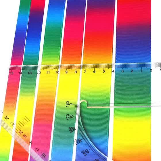 Shop Polyester Ribbon 50 Yards Rainbow Diy Wedding Gift Wrapping