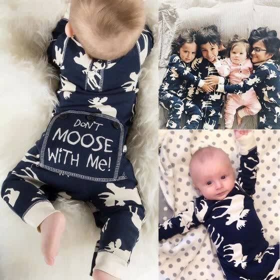 baby boy moose outfit