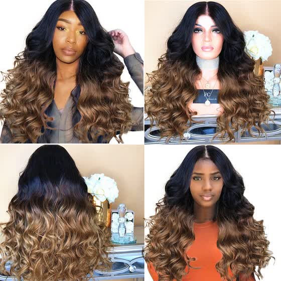 Shop Follure Fashion Synthetic Brown Long Curly Hair Wig