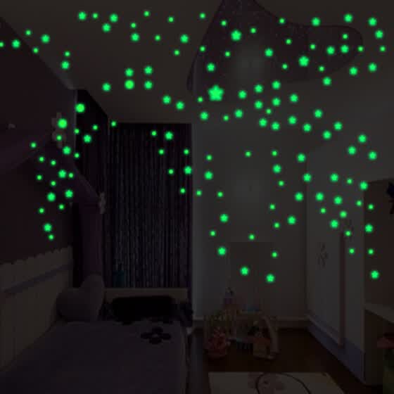 Shop Follure Glow In The Dark Star Wall Stickers Round Stars