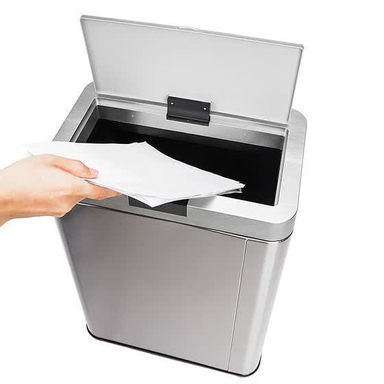 Shop Ktaxon 13 Gallon Stainless Steel Automatic Sensor Waste