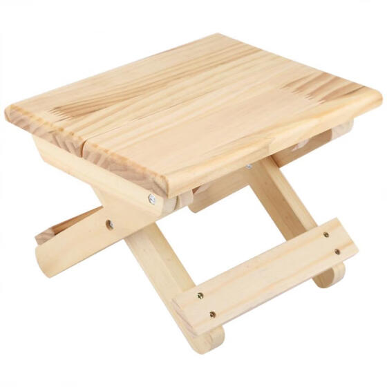 Shop Greensen Foldable Solid Wood Small Square Bench Rural Styles