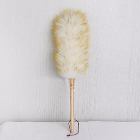 Wood Handle Dust Sweeping Home Cleaning Lambswool Duster Wood Handle Dust Sweeping Home