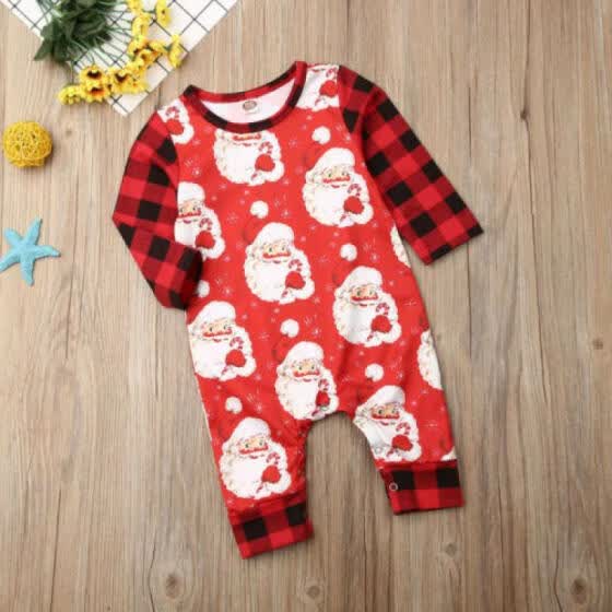 santa romper womens