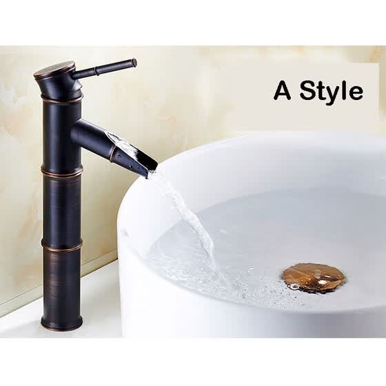 Shop Newly Euro Elegant Black Faucet Bamboo Style Faucet Bathroom