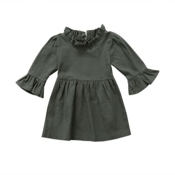 long sleeve black dress kids