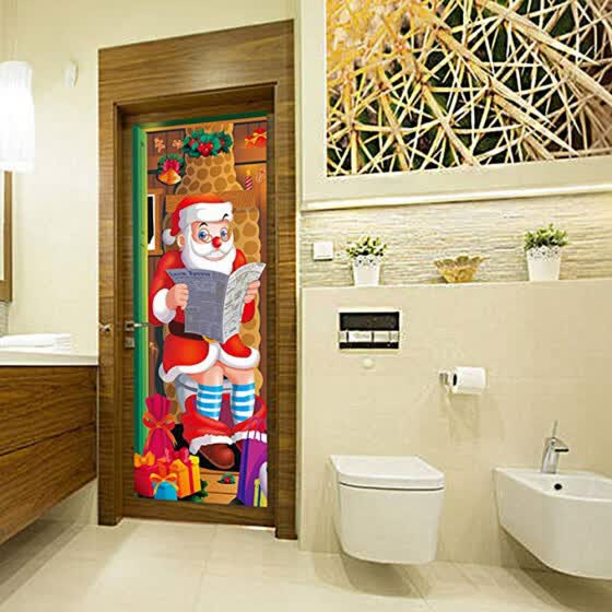 Shop Follure 3d Christmas Door Covers Christmas Party