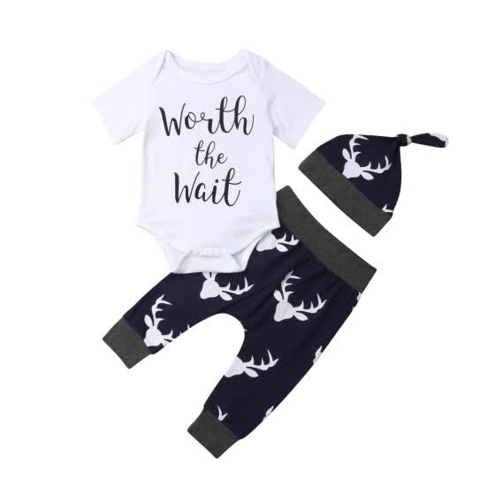 worth the wait baby boy outfit