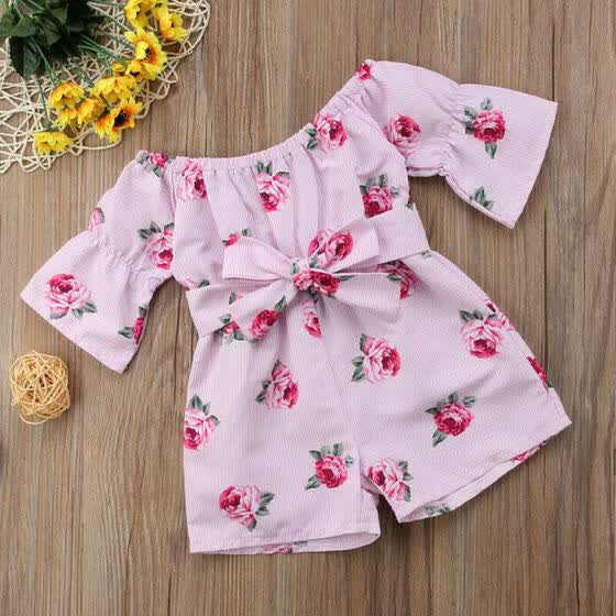 kids floral jumpsuit
