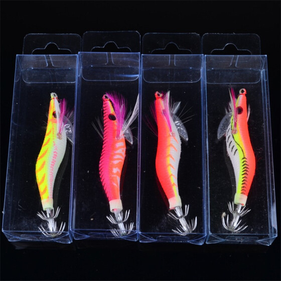 4pcs Artificial Octopus Squid Skirt Lures Bait Saltwater Soft Fishing Lures