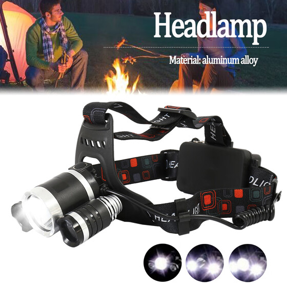 Rechargeable Xml-T6 Headlamp 18650 Headlight Head Lamp Torch JD