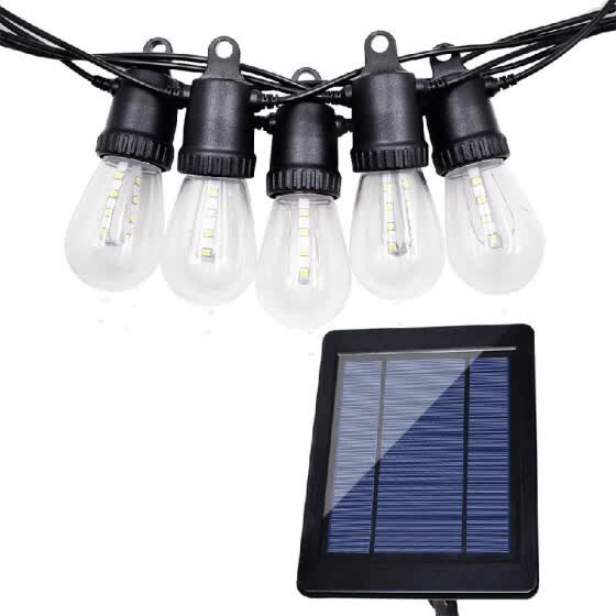 Shop Decdeal Led Solar String Lights Warm White Hanging Bulbs